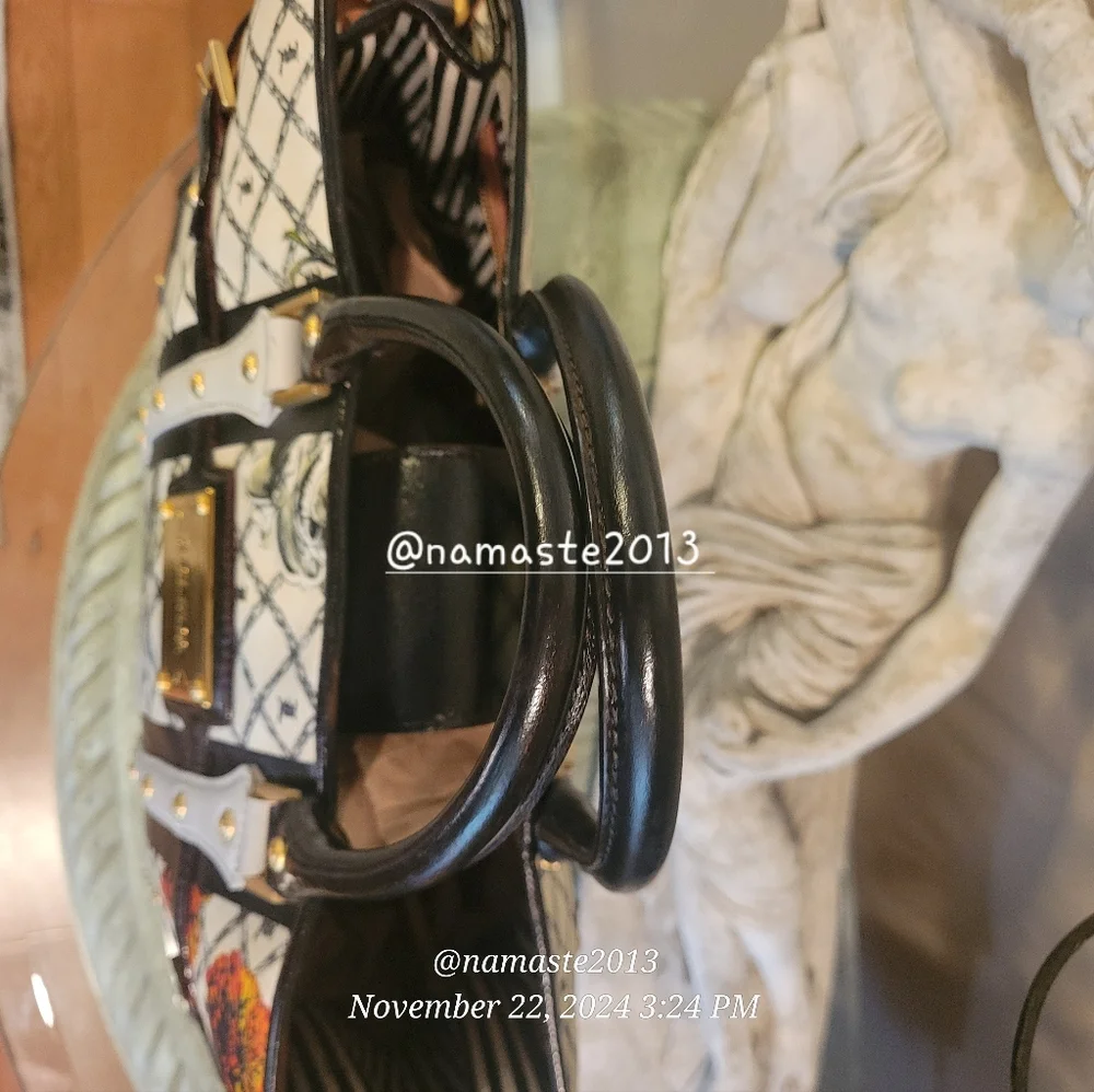 L.A.M.B. Gwen Stefani Marigold Satchel Designer Luxury Celebrity Leather #64 - Picture 11 of 16